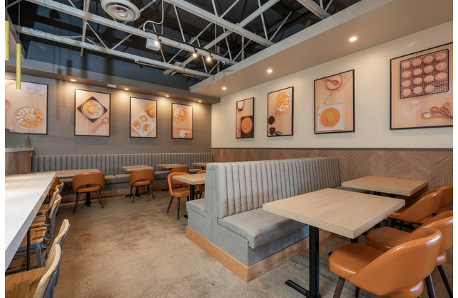 AMKO M5670 Orange Commercial Grade Restaurant Chair