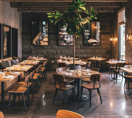 AMKO M7775 Black Walnut Metal Commercial Grade Restaurant Chair