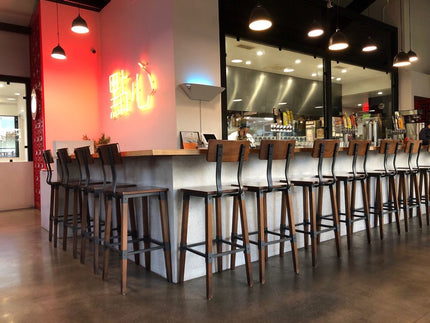 AMKO 236BS Metal Commercial Grade Restaurant Barstool