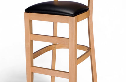 AMKO 1900P Restaurant Solid Wood Barstool