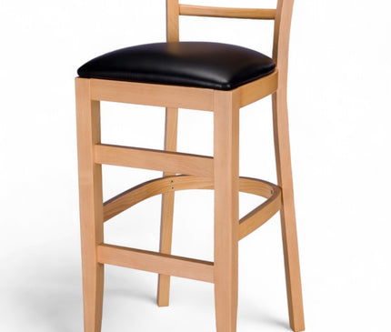 AMKO 1900P Restaurant Solid Wood Barstool