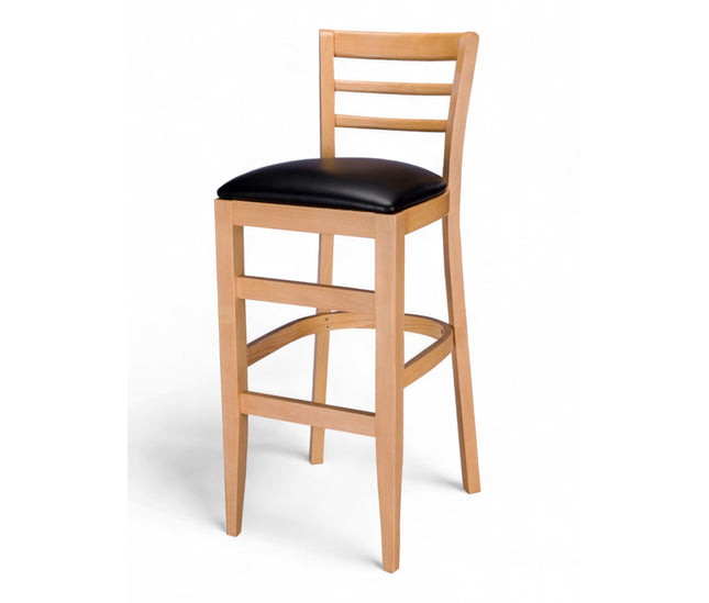 AMKO 1900P Restaurant Solid Wood Barstool