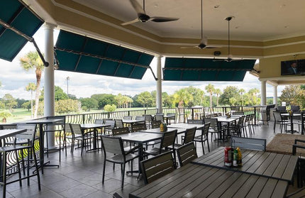 AMKO 538SB Black Gray Aluminum Commercial Grade Restaurant Chair