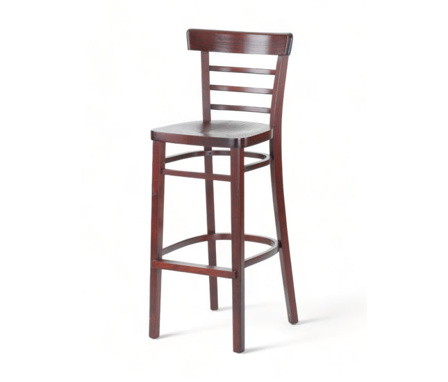 AMKO 1950 Restaurant Solid Wood Barstool