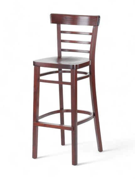 AMKO 1950 Restaurant Solid Wood Barstool