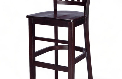 AMKO 1970P Restaurant Solid Wood Barstool