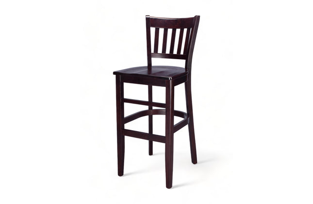 AMKO 1970P Restaurant Solid Wood Barstool