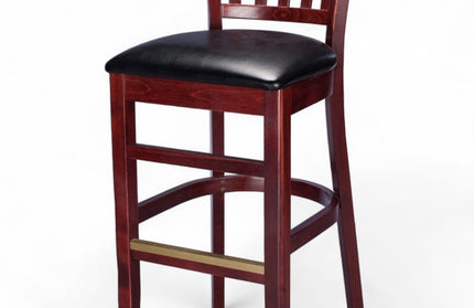 AMKO 1970P Restaurant Solid Wood Barstool