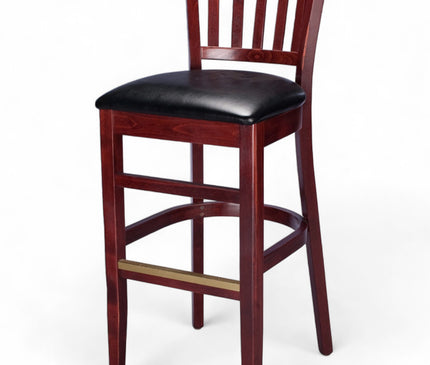 AMKO 1970P Restaurant Solid Wood Barstool