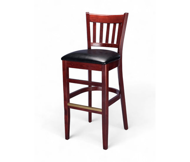 AMKO 1970P Restaurant Solid Wood Barstool