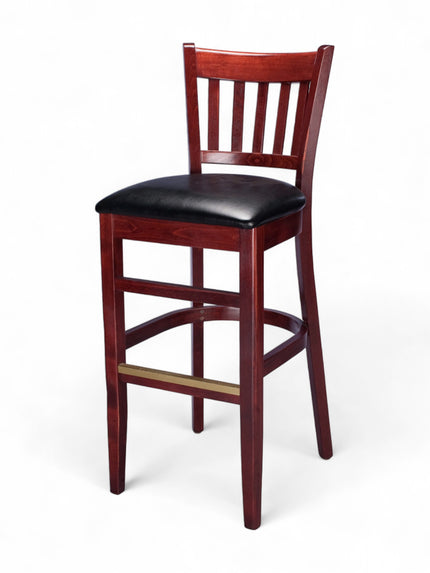 AMKO 1970P Restaurant Solid Wood Barstool