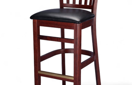 AMKO 1988P Restaurant Solid Wood Barstool