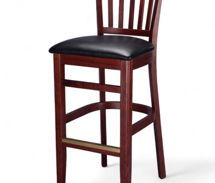 AMKO 1988P Restaurant Solid Wood Barstool