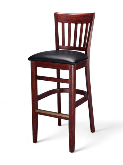 AMKO 1988P Restaurant Solid Wood Barstool