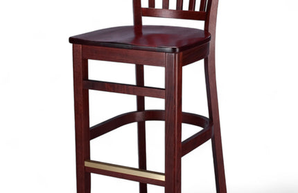 AMKO 1988P Restaurant Solid Wood Barstool