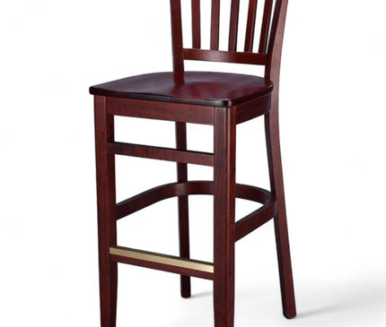 AMKO 1988P Restaurant Solid Wood Barstool