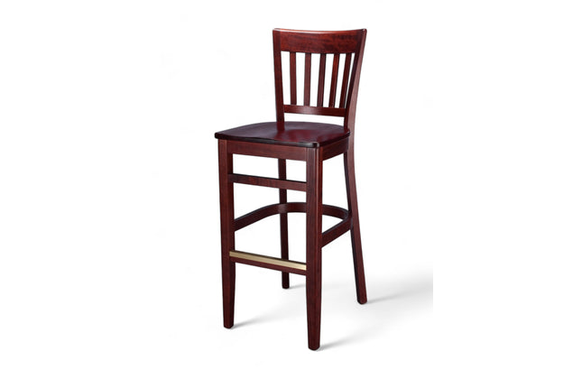 AMKO 1988P Restaurant Solid Wood Barstool