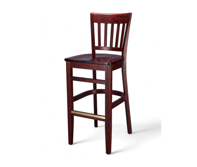 AMKO 1988P Restaurant Solid Wood Barstool