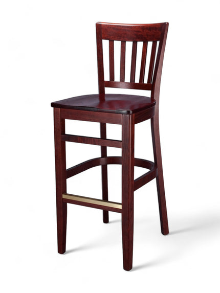 AMKO 1988P Restaurant Solid Wood Barstool