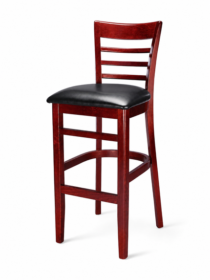 AMKO 2015P Restaurant Solid Wood Barstool