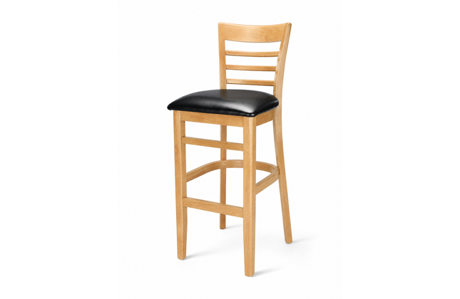 AMKO 2015P Restaurant Solid Wood Barstool