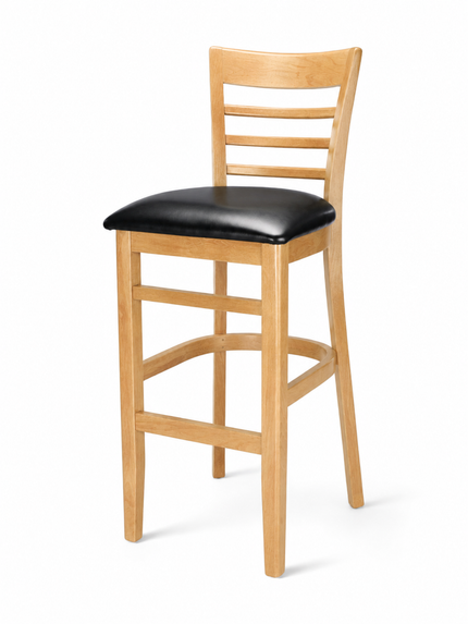 AMKO 2015P Restaurant Solid Wood Barstool