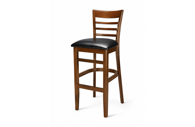 AMKO 2015P Restaurant Solid Wood Barstool