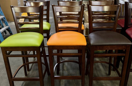 AMKO 2020P Restaurant Solid Wood Barstool