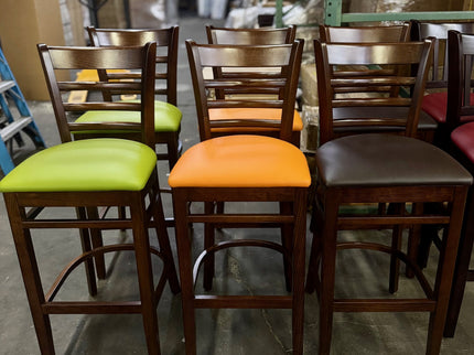 AMKO 2020P Restaurant Solid Wood Barstool