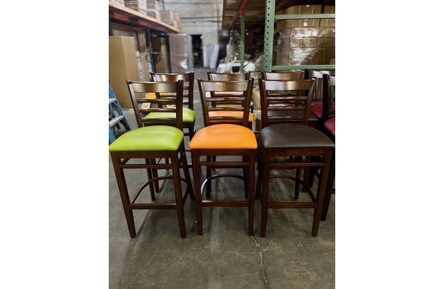 AMKO 2020P Restaurant Solid Wood Barstool