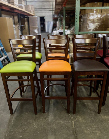 AMKO 2020P Restaurant Solid Wood Barstool