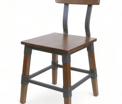 AMKO 236w Light Walnut Commercial Grade Restaurant Wood Chair