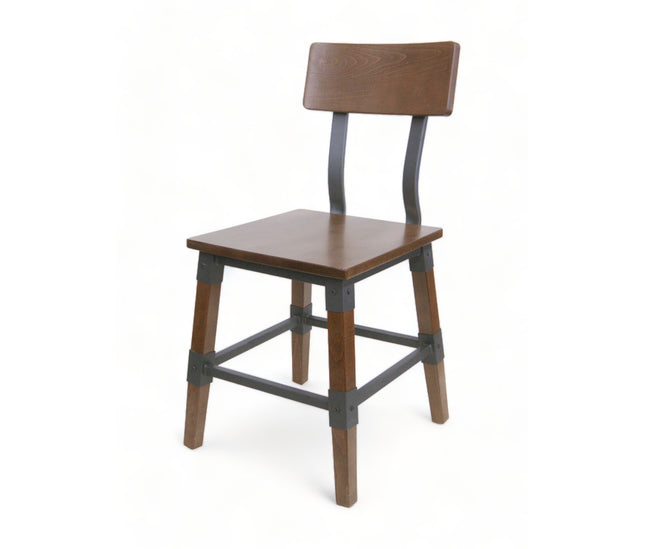 AMKO 236w Light Walnut Commercial Grade Restaurant Wood Chair