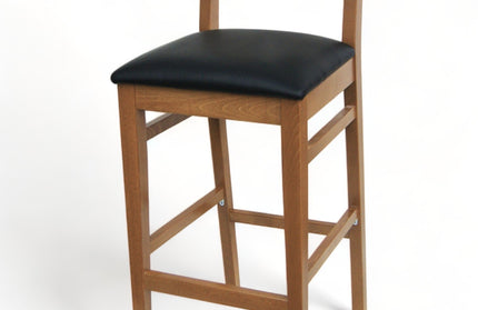 AMKO 2375P Restaurant Solid Wood Barstool