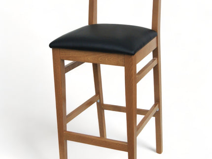 AMKO 2375P Restaurant Solid Wood Barstool