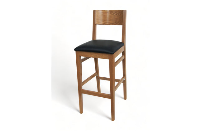 AMKO 2375P Restaurant Solid Wood Barstool