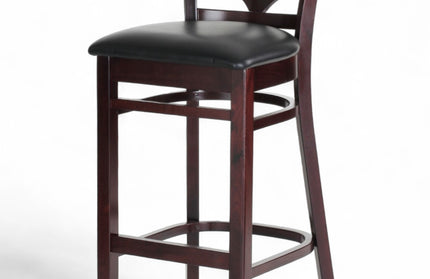 AMKO 2523P Restaurant Solid Wood Barstool