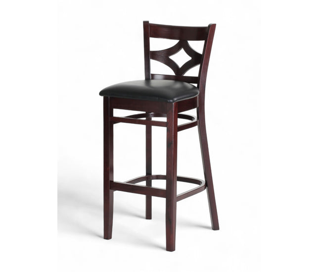 AMKO 2523P Restaurant Solid Wood Barstool