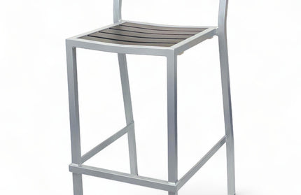 AMKO 2543GE Espresso Aluminum Commercial Grade Restaurant Barstool