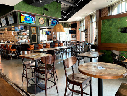 AMKO 2645 Restaurant Solid Wood Barstool