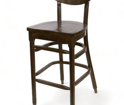 AMKO 2645 Restaurant Solid Wood Barstool