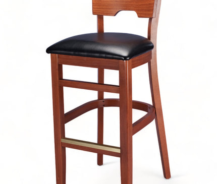 AMKO 2740P Restaurant Solid Wood Barstool