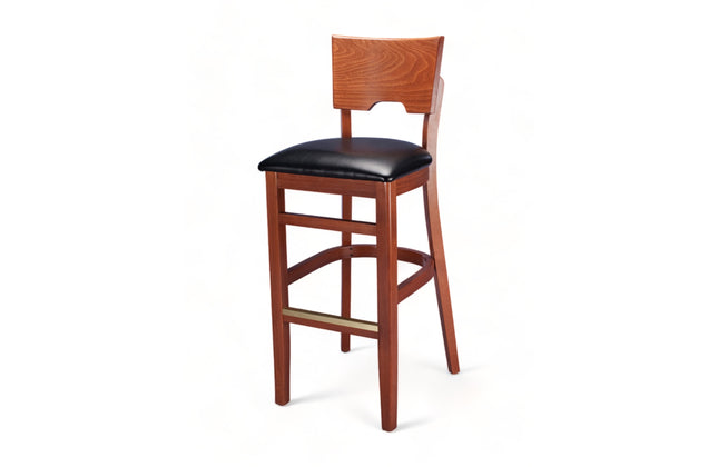 AMKO 2740P Restaurant Solid Wood Barstool