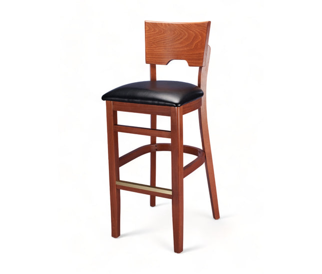 AMKO 2740P Restaurant Solid Wood Barstool