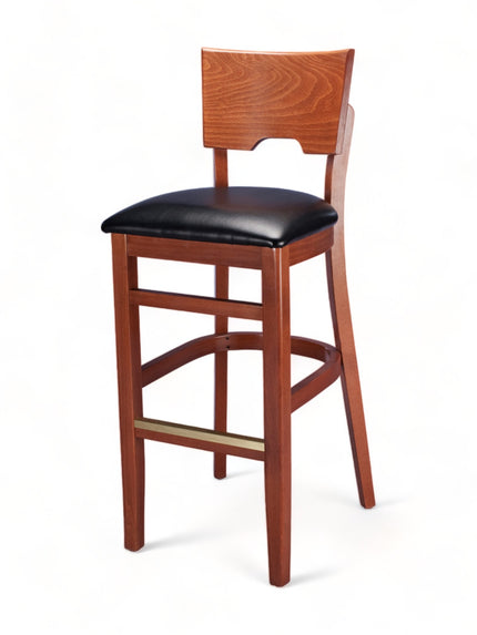 AMKO 2740P Restaurant Solid Wood Barstool