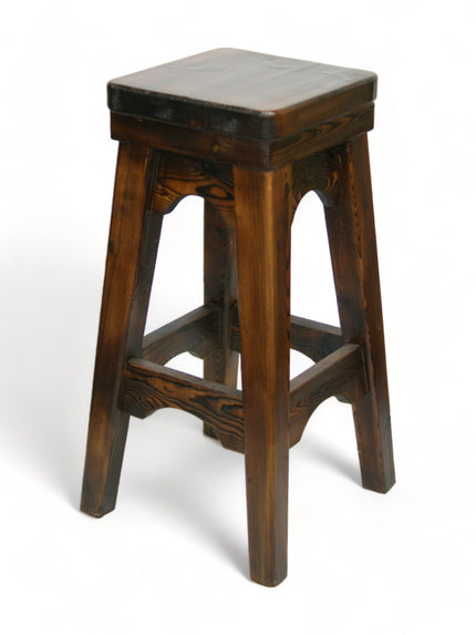 AMKO 2788 Restaurant Solid Wood Barstool