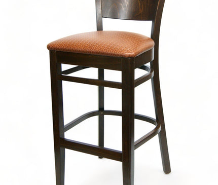 AMKO 2840P Restaurant Solid Wood Barstool