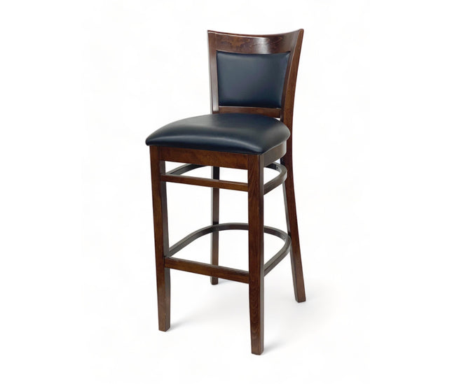 AMKO 2865P Restaurant Solid Wood Barstool