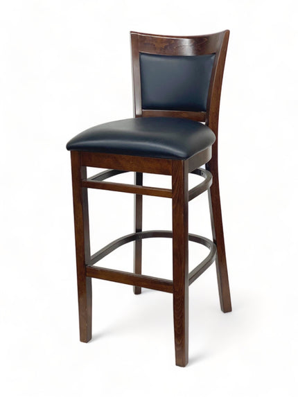 AMKO 2865P Restaurant Solid Wood Barstool