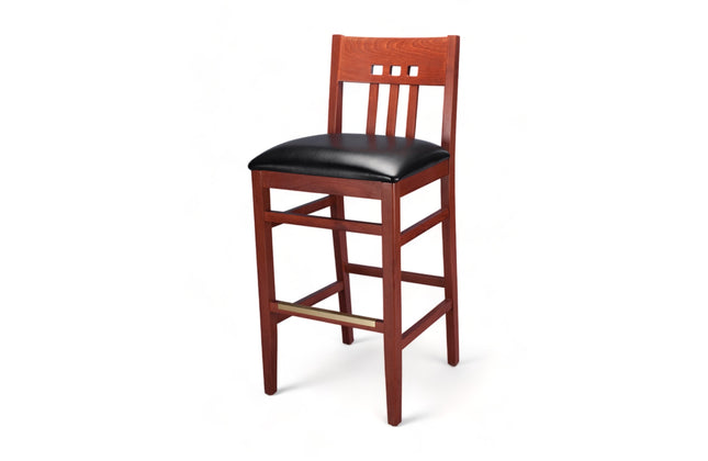 AMKO 2869P Restaurant Solid Wood Barstool